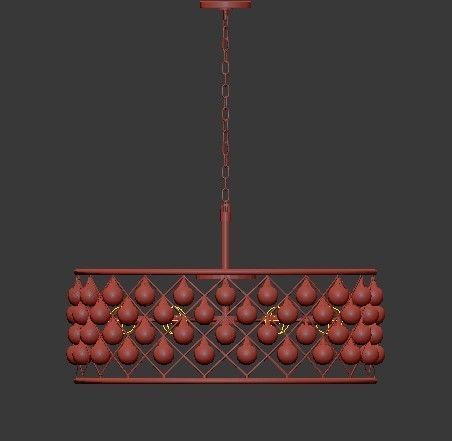 RH collection pendant lamp 3D model_119