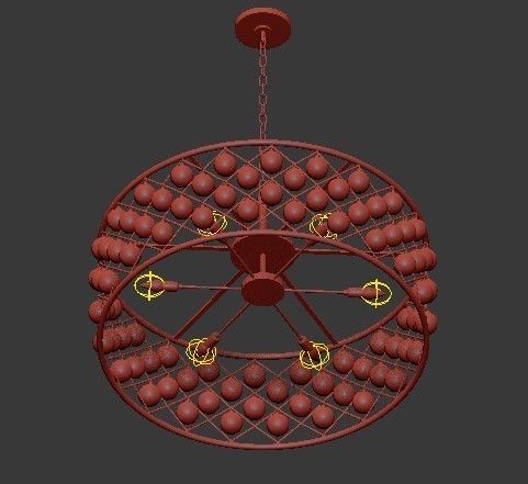 RH collection pendant lamp 3D model_121