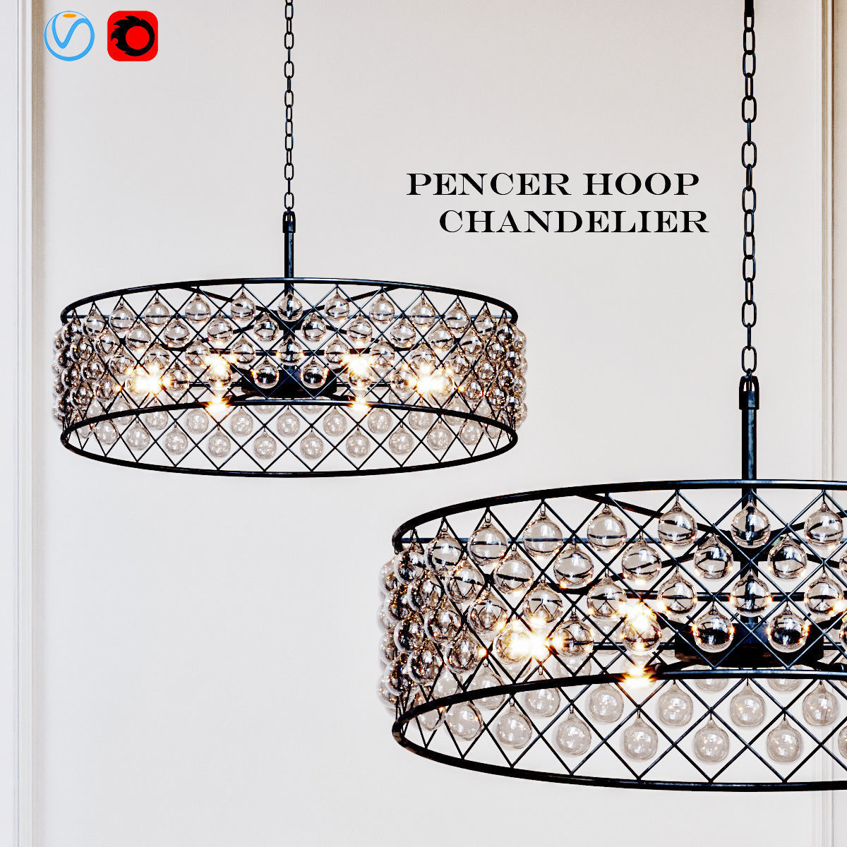 RH collection pendant lamp 3D model_14
