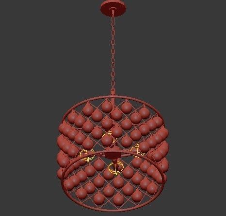 RH collection pendant lamp 3D model_100