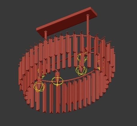 RH collection pendant lamp 3D model_141