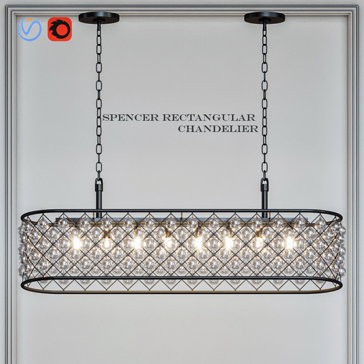 RH collection pendant lamp 3D model_18