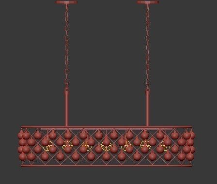 RH collection pendant lamp 3D model_126