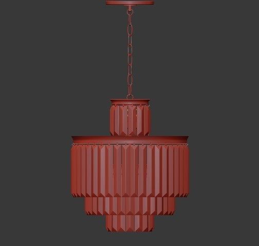 RH collection pendant lamp 3D model_51
