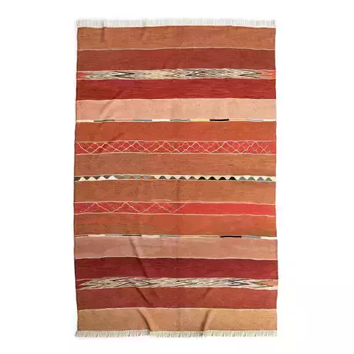 Red New Turkish Kilim Rug 3D model