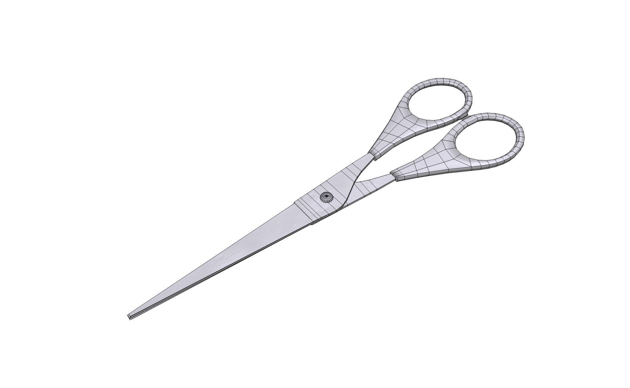 Game-Ready Scissors with 4K-PBR Texture Set Low-poly 3D model_7