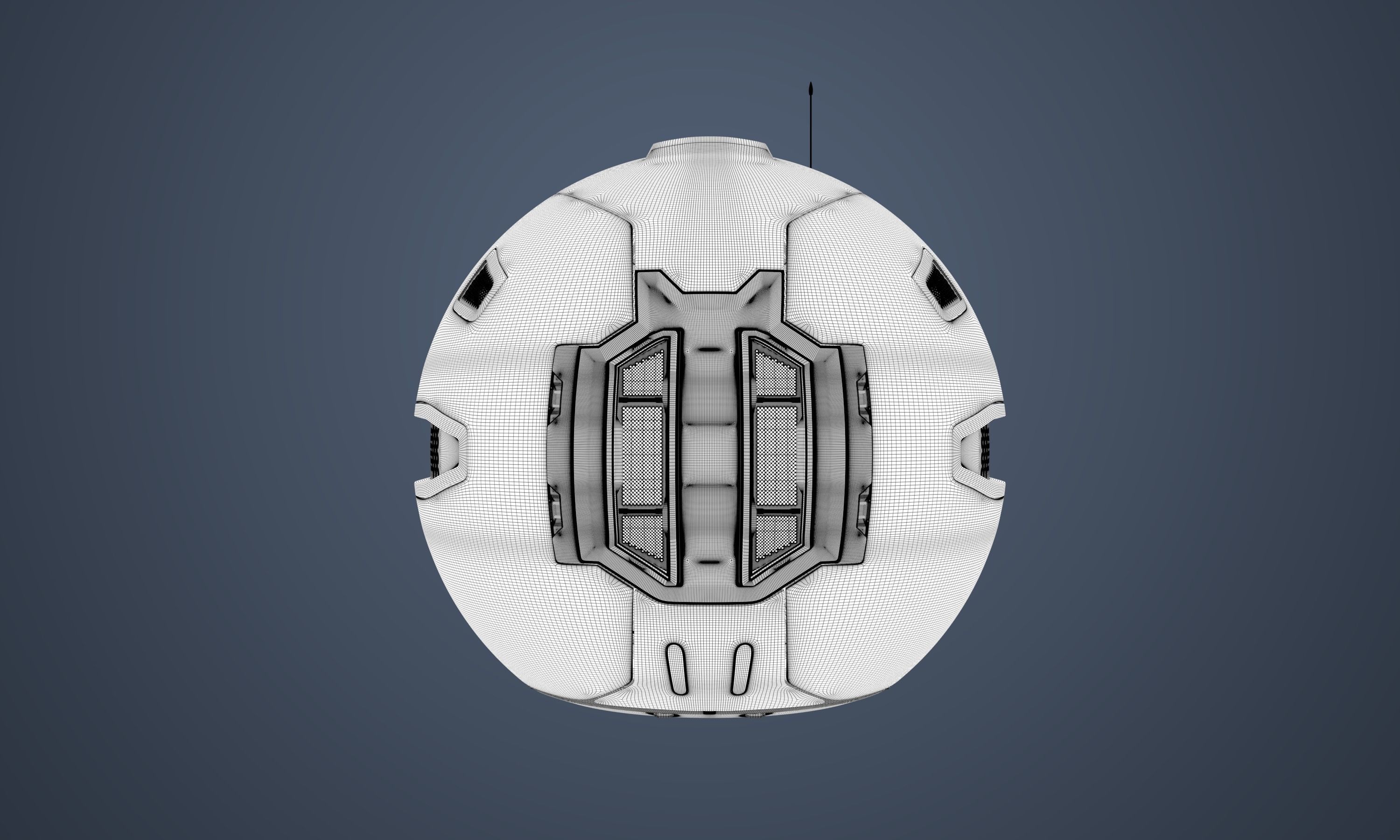 Surveillance Drone Mk1 Used Look 3D model_9