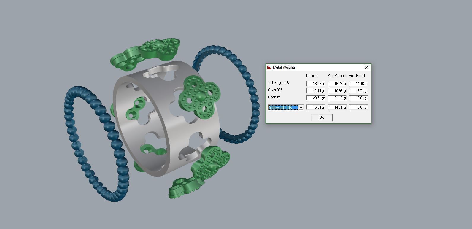 ring van clief style 1908 3D print model_3
