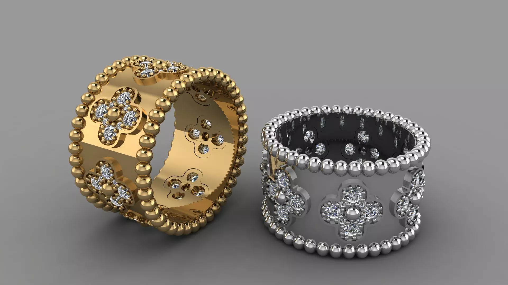 ring van clief style 1908 3D print model_0