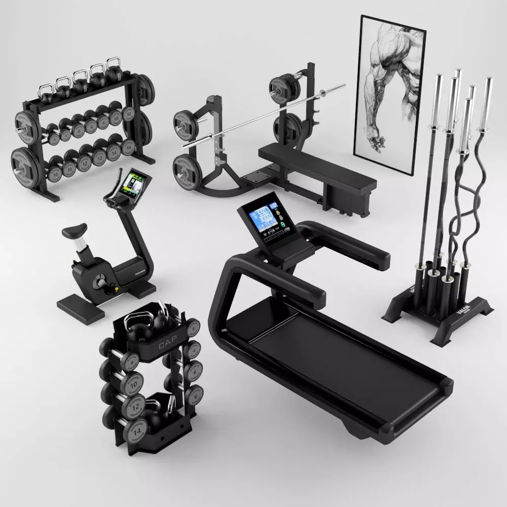 Equipment Gym 2 3D model