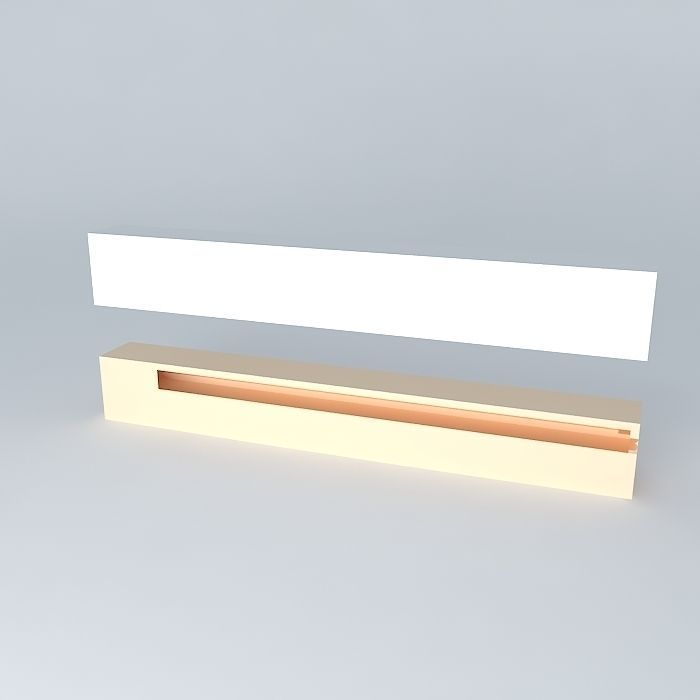 Mantel Shelves Free 3D model_1