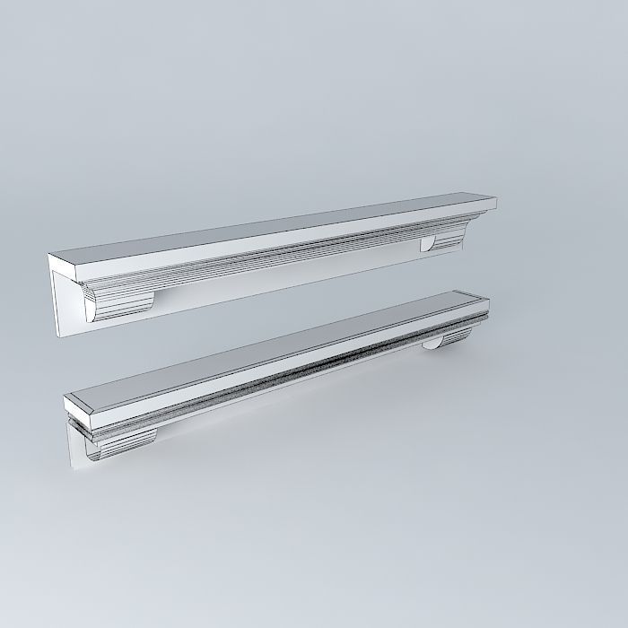 Mantel Shelves Free 3D model_3