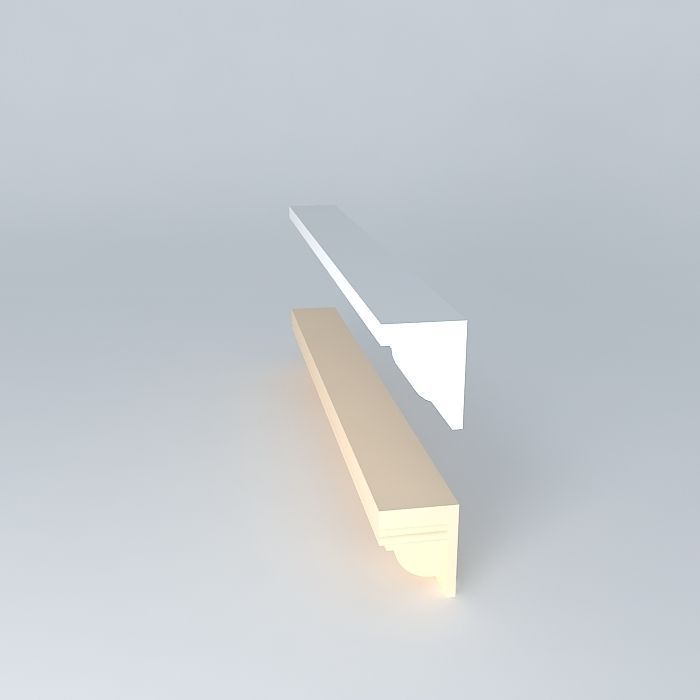 Mantel Shelves Free 3D model_2