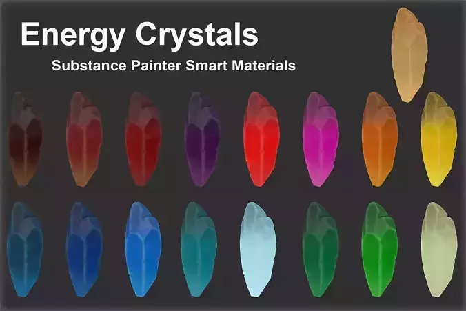 Substance Painter Energy Crystals Smart Materials