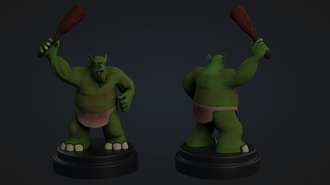 Troll Character Low-poly 3D model