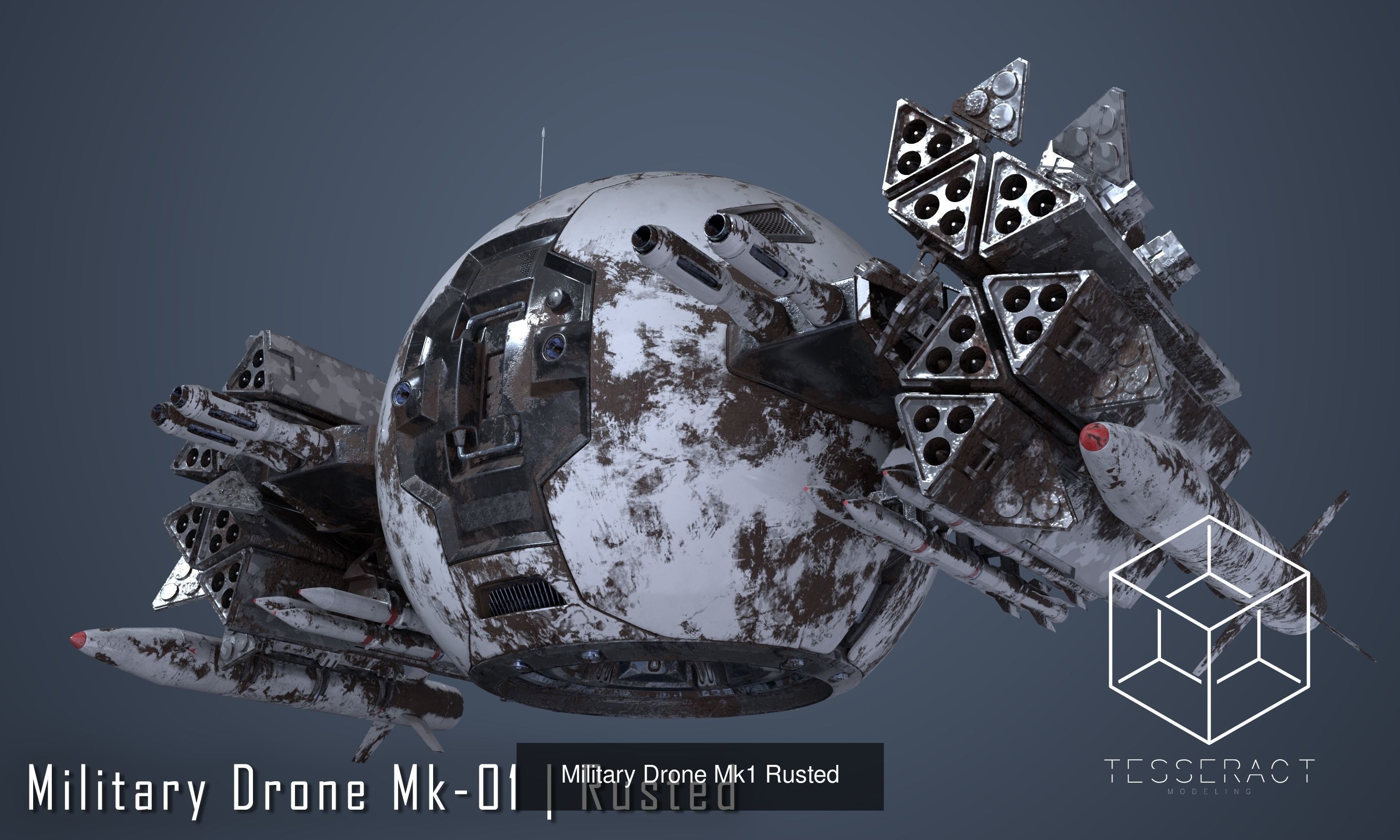 SciFi Drone Megapack 3D Model Collection_11