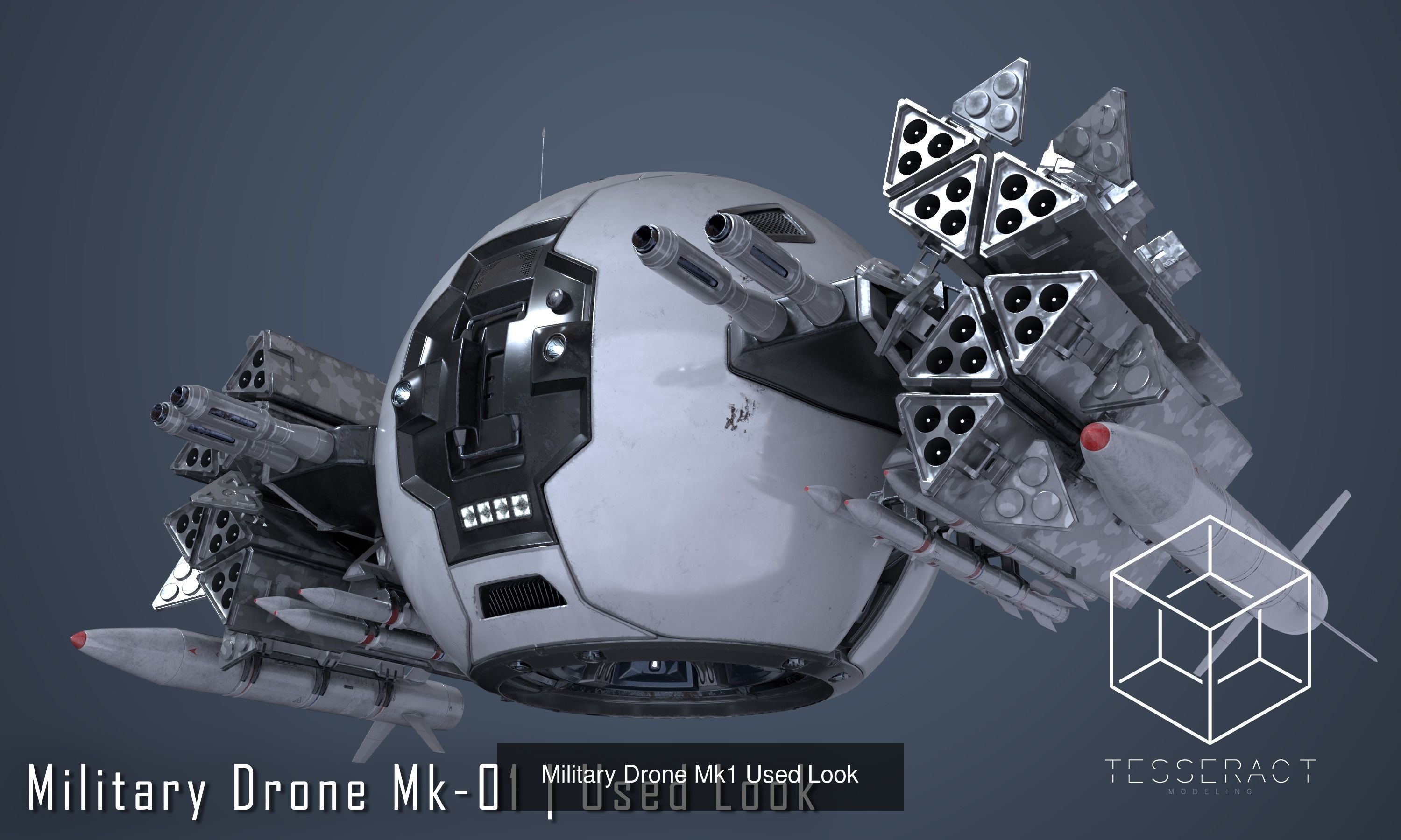 SciFi Drone Megapack 3D Model Collection_10