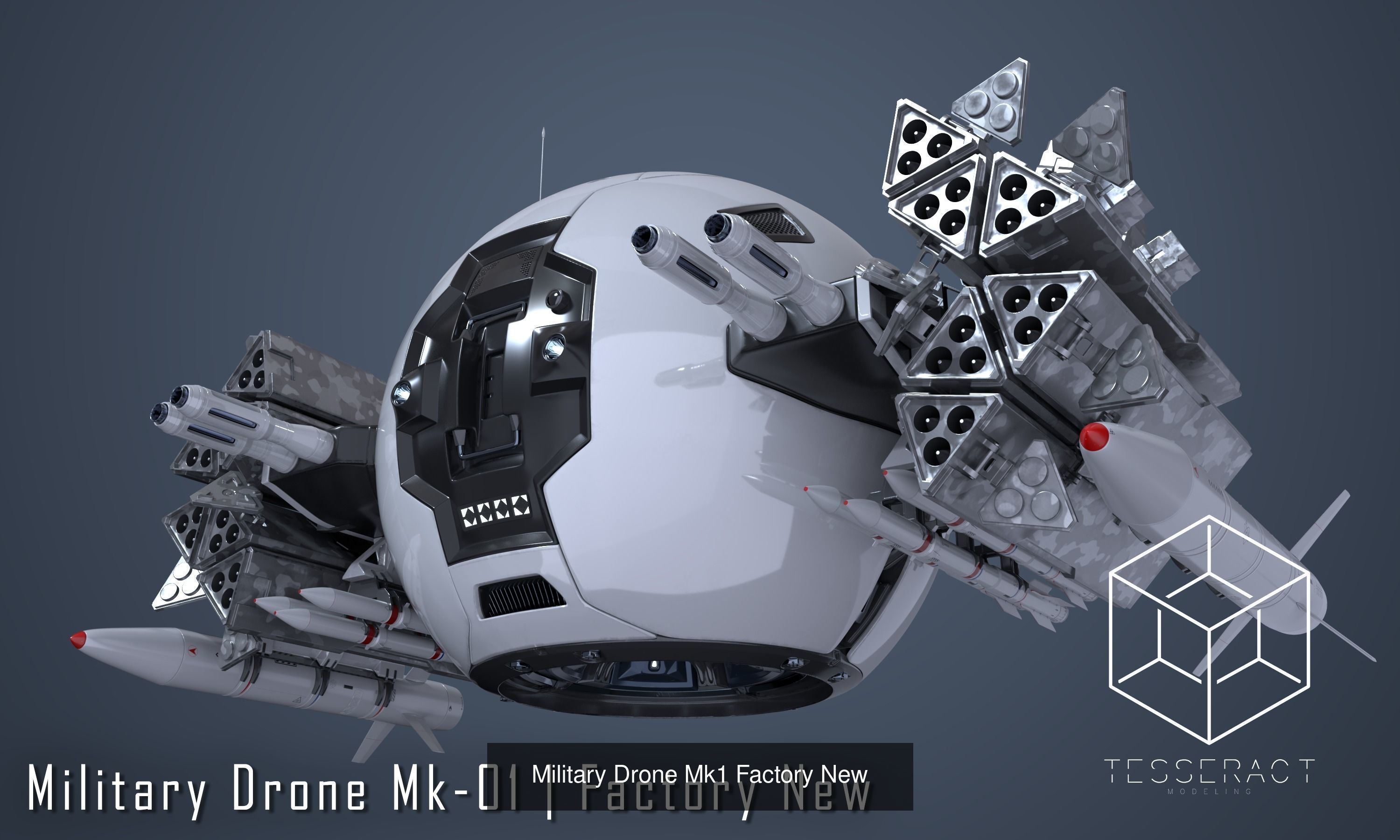 SciFi Drone Megapack 3D Model Collection_9