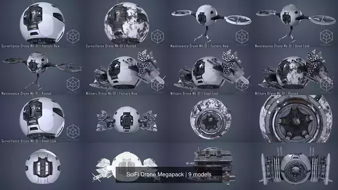 SciFi Drone Megapack