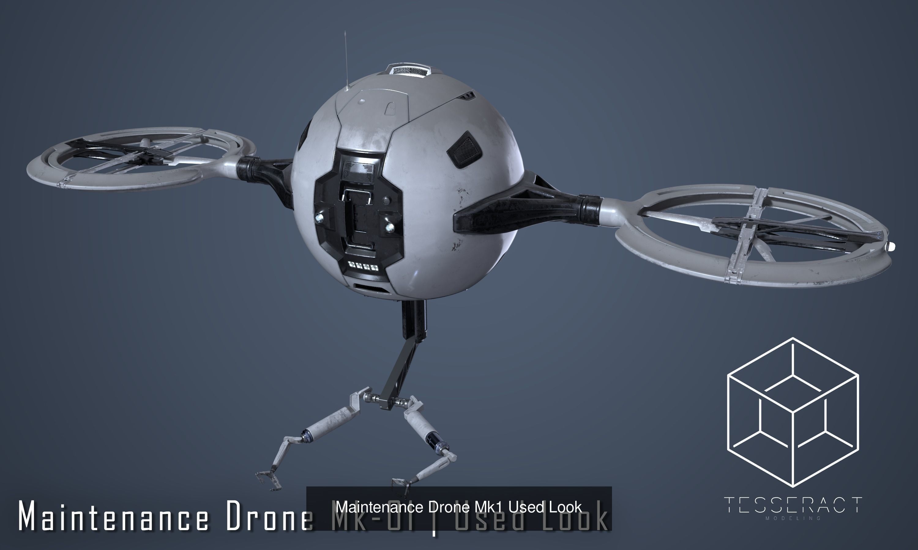 SciFi Drone Megapack 3D Model Collection_7