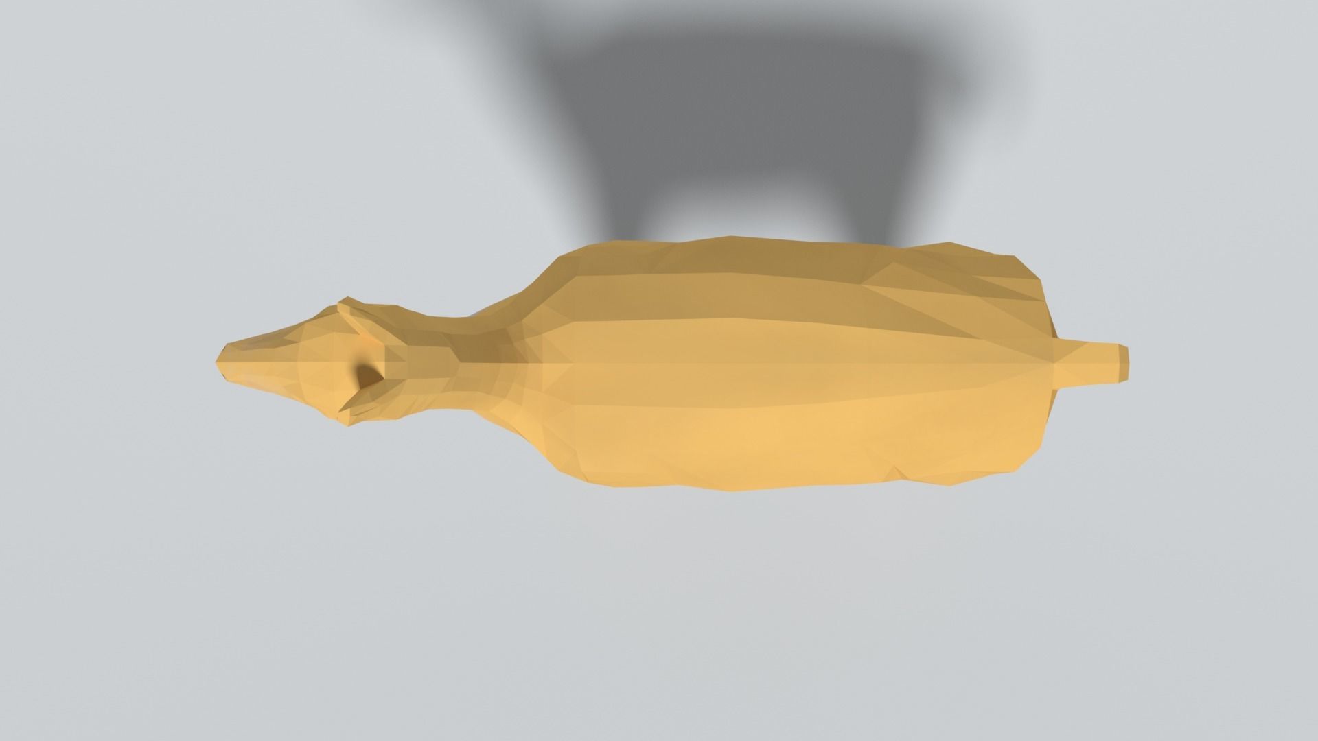 Low Poly Cartoon Llama Guanaco Low-poly 3D model_8