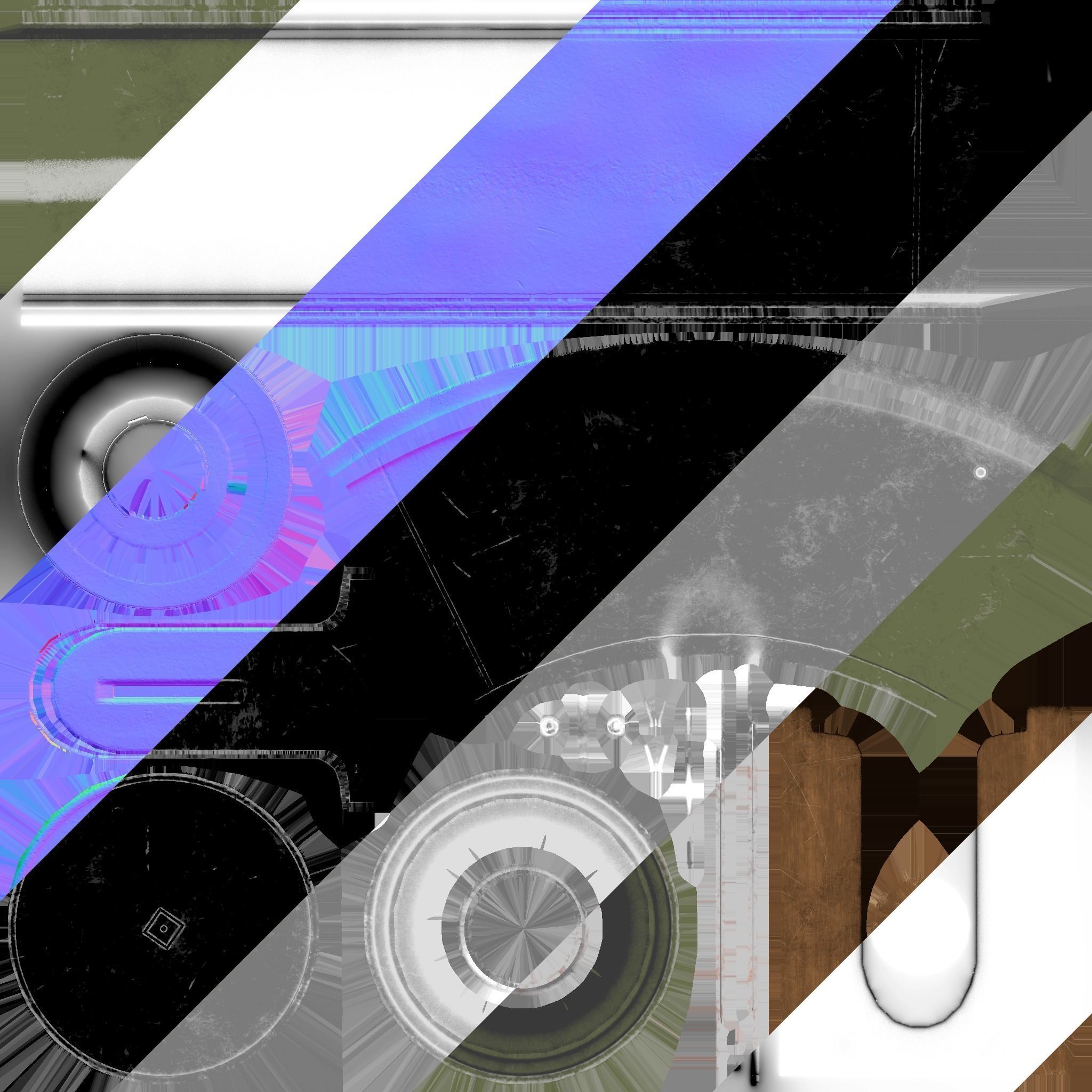 RPG-43 WWII Soviet Hand Grenade Low-poly 3D model_4