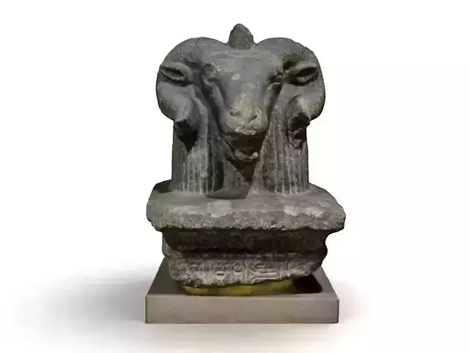 Head of a ram-headed Egyptian god Khnum 