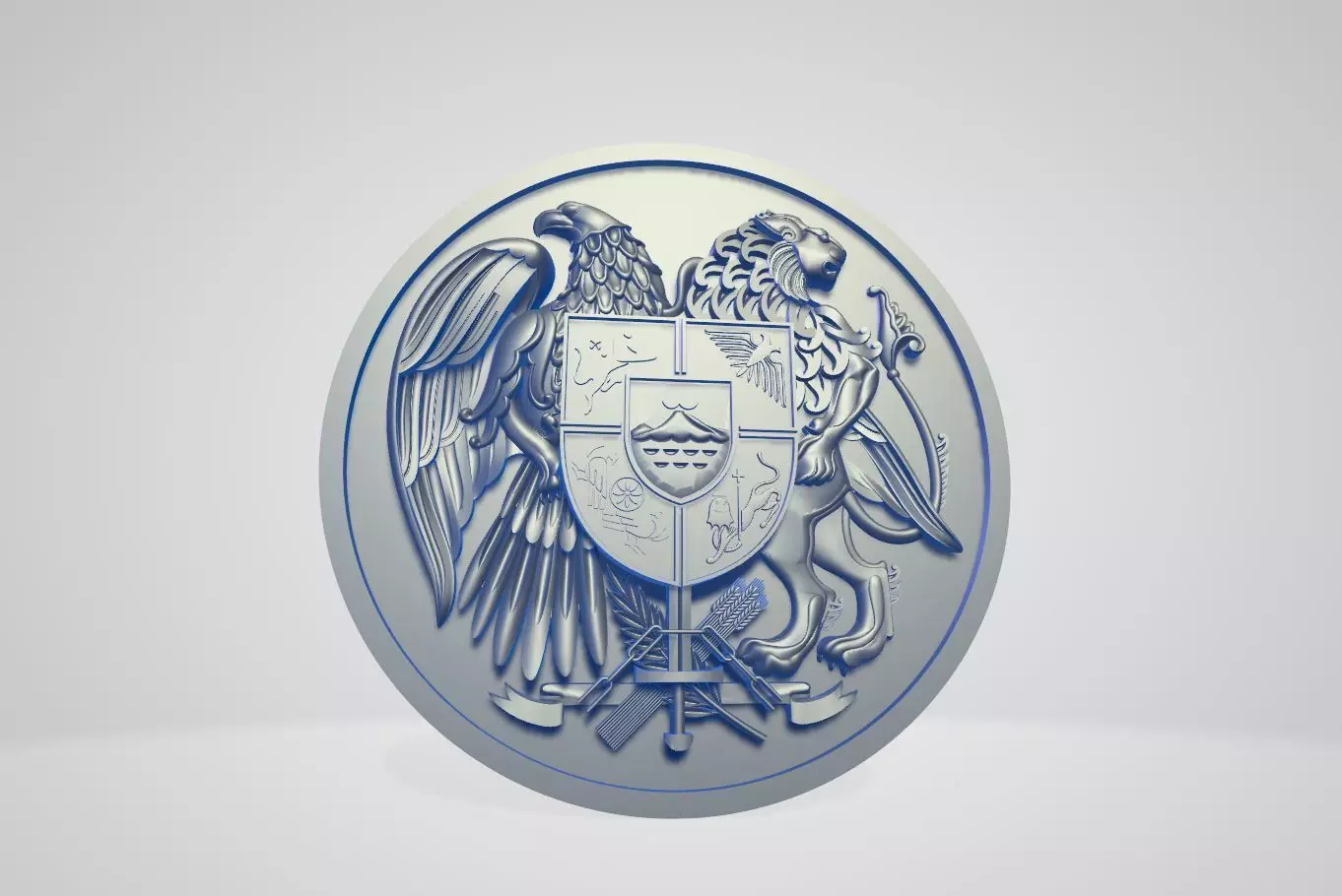 Coat of Armenia 3D print model_0