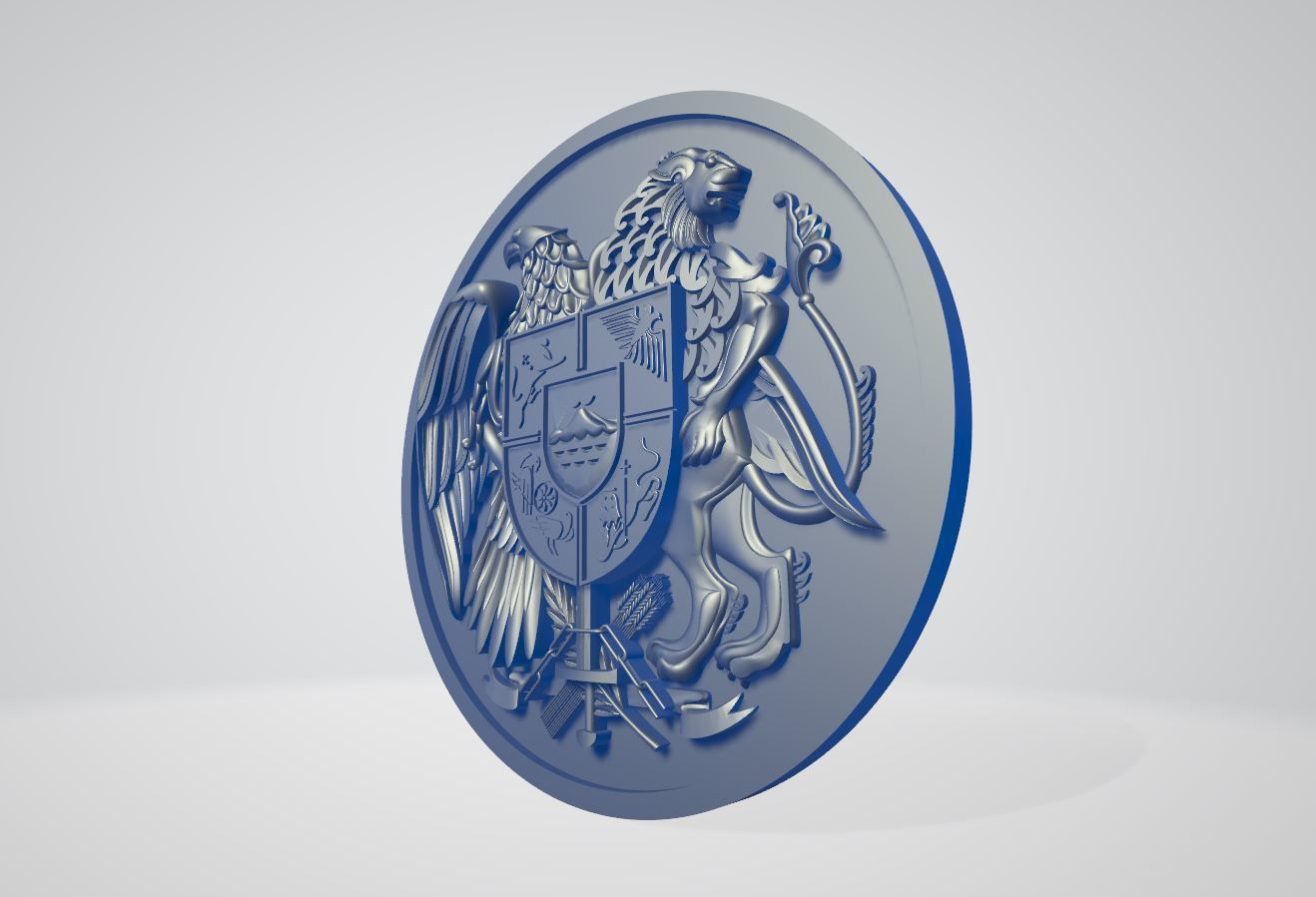 Coat of Armenia 3D print model_5