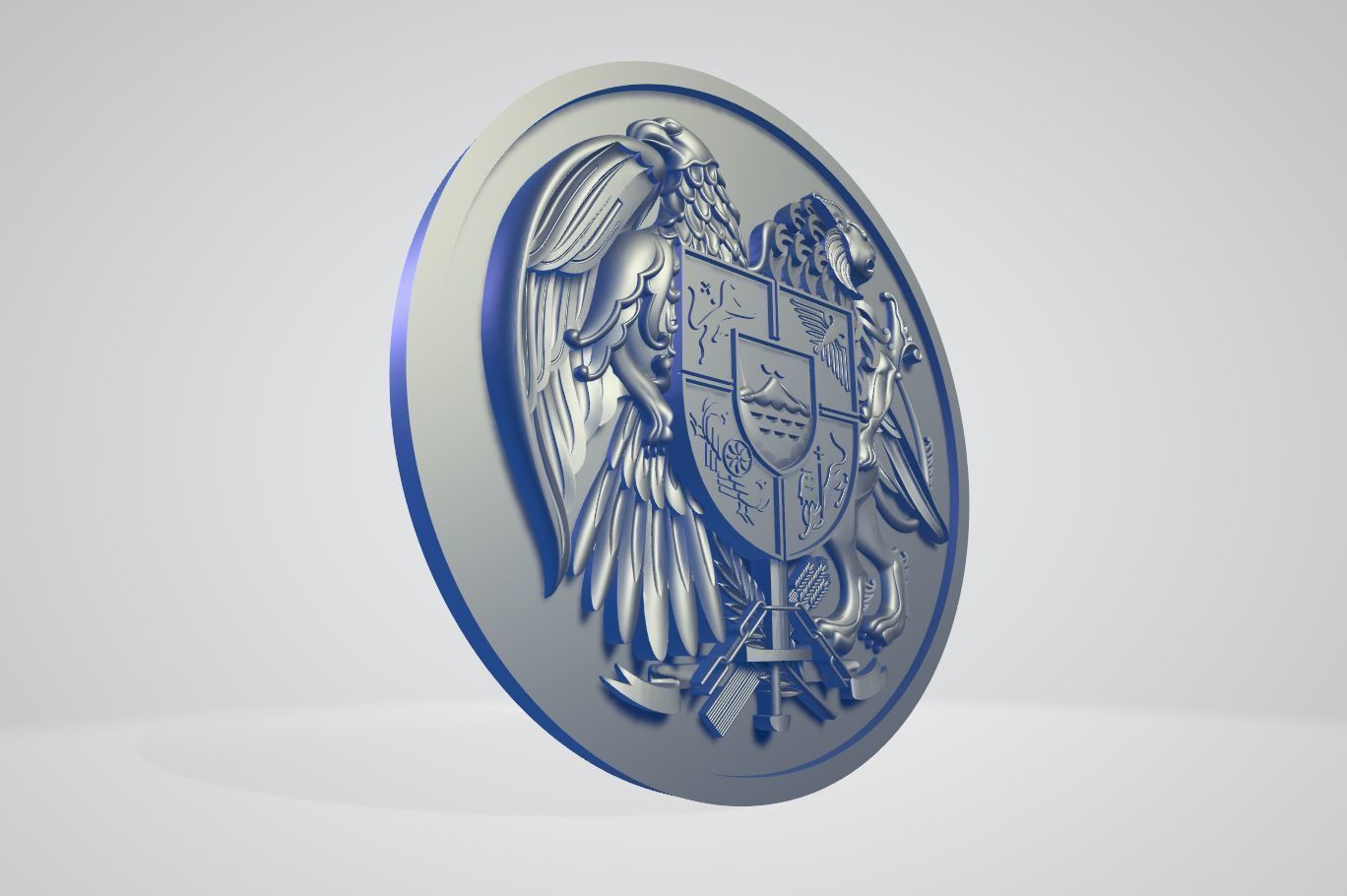 Coat of Armenia 3D print model_9
