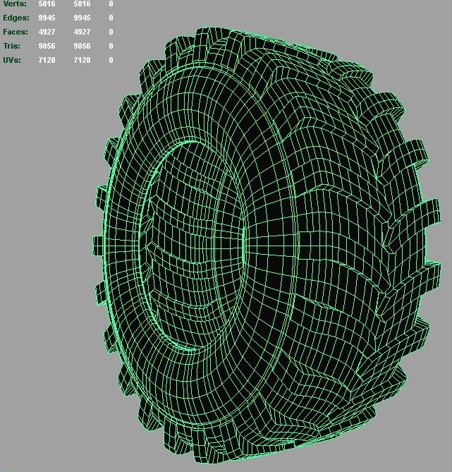 Tractor Tire 3D model_5