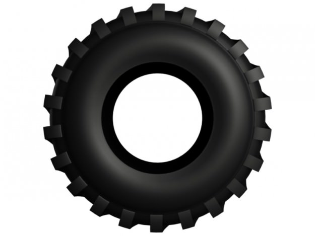 Tractor Tire 3D model_4