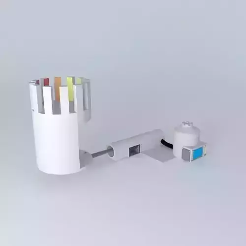 Sketchy Physics Color Wheel Piston Free 3D model