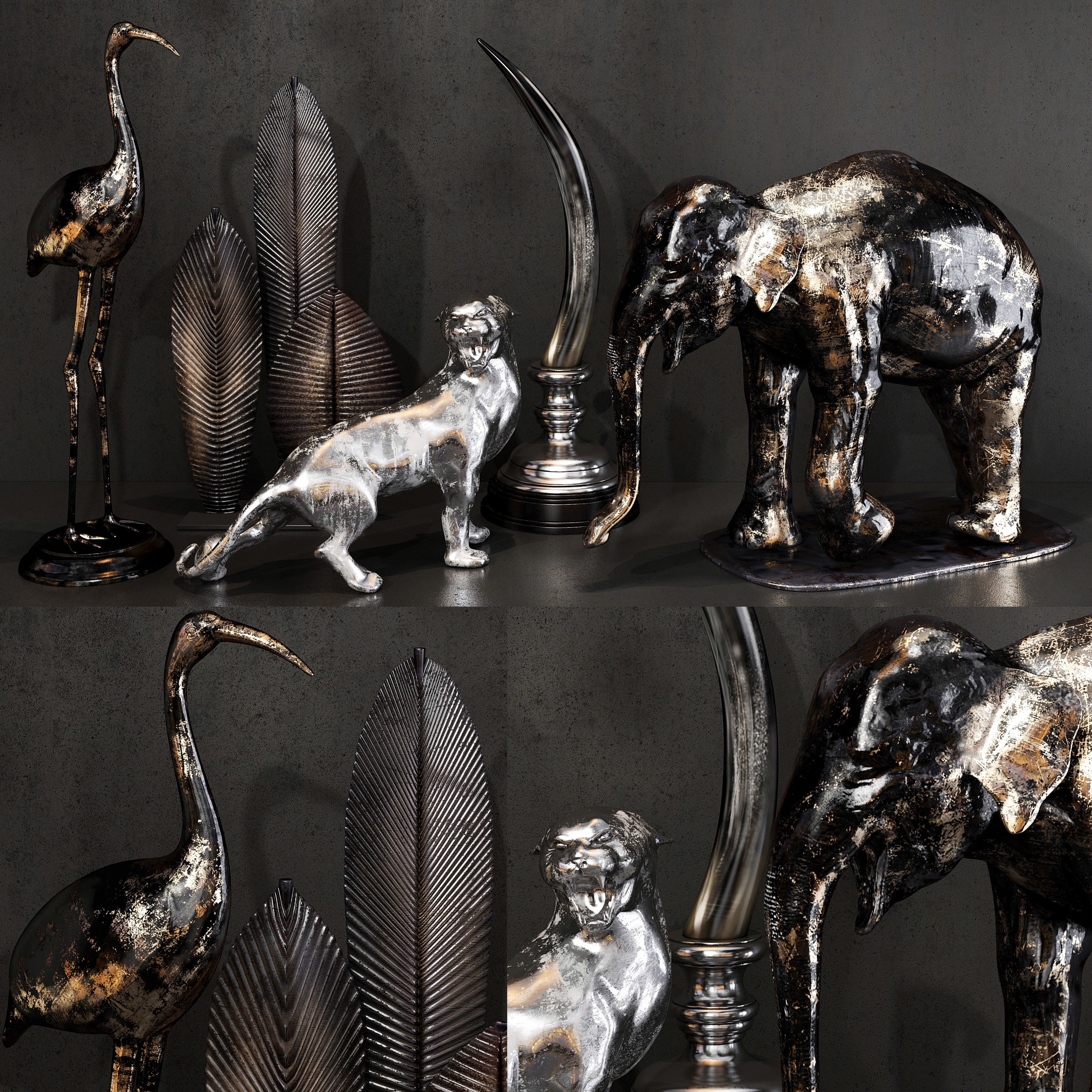 Decor set 54 3D model_1