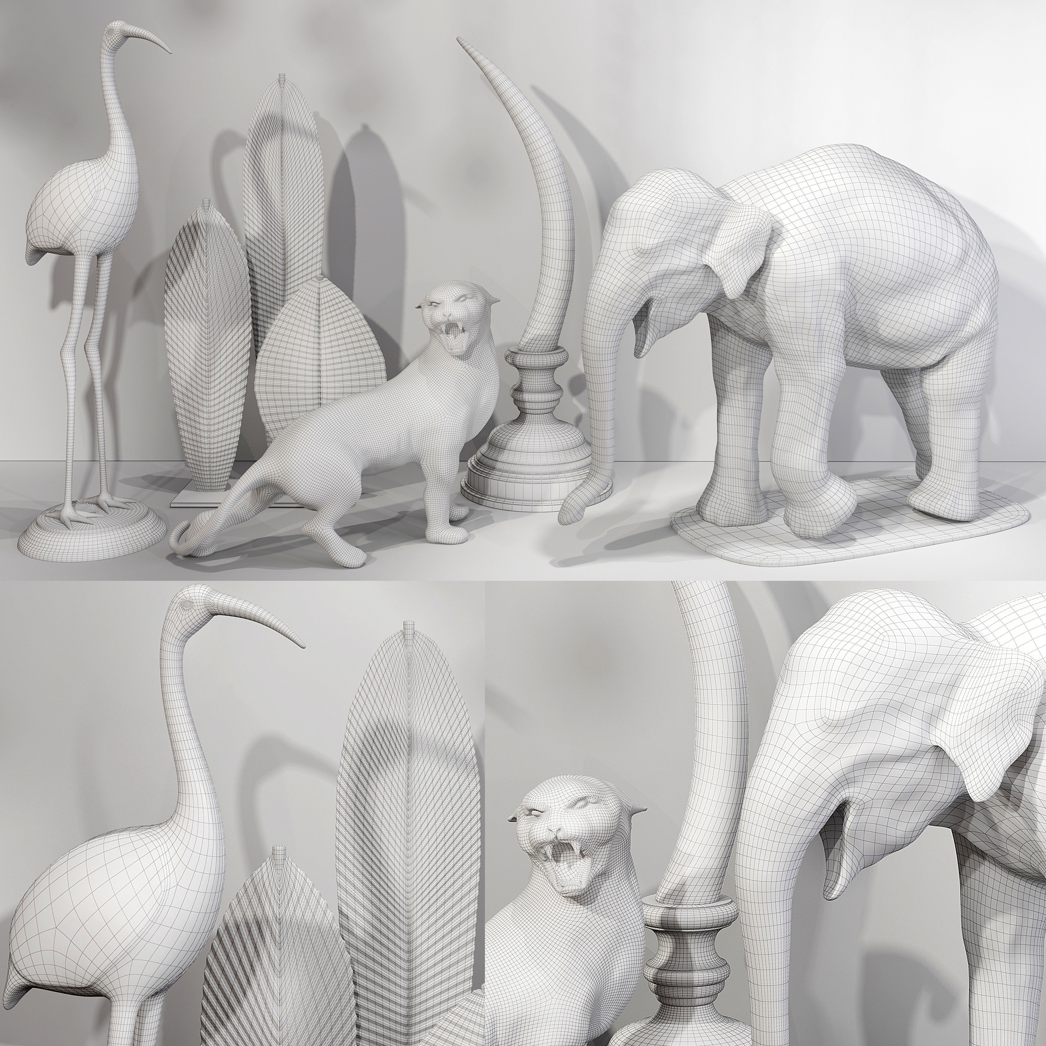 Decor set 54 3D model_3