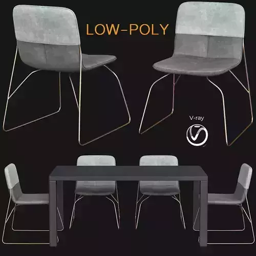 Ditte Dinning Chair Leolux 3d model