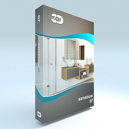 Bathroom 07 Low-poly 3D model