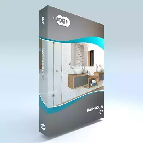 Bathroom 07 Low-poly 3D model