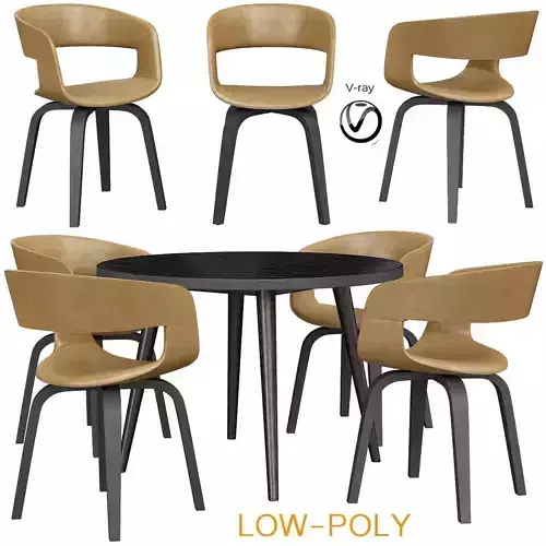 Nova Dining Chair Interstil 3d model