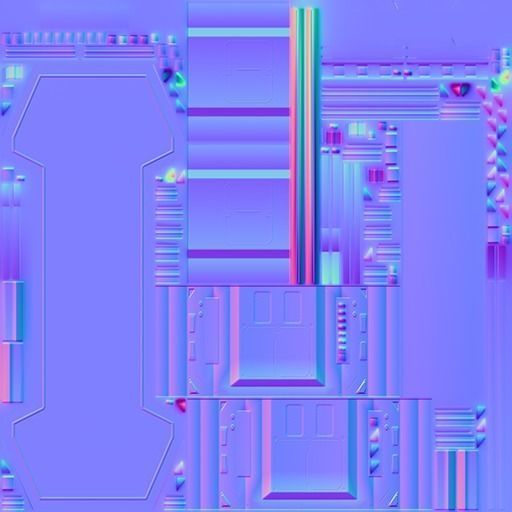 LowPoly Sci-fi Table Low-poly 3D model_5