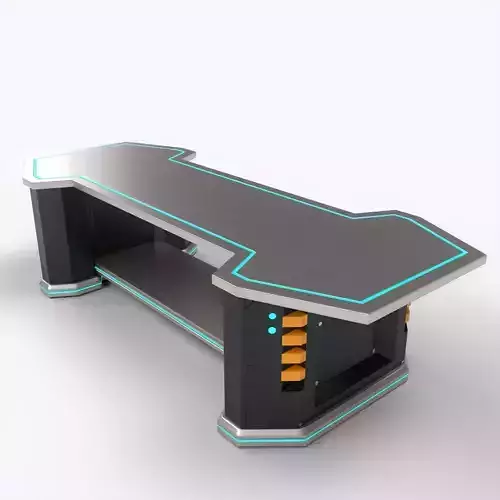 LowPoly Sci-fi Table Low-poly 3D model