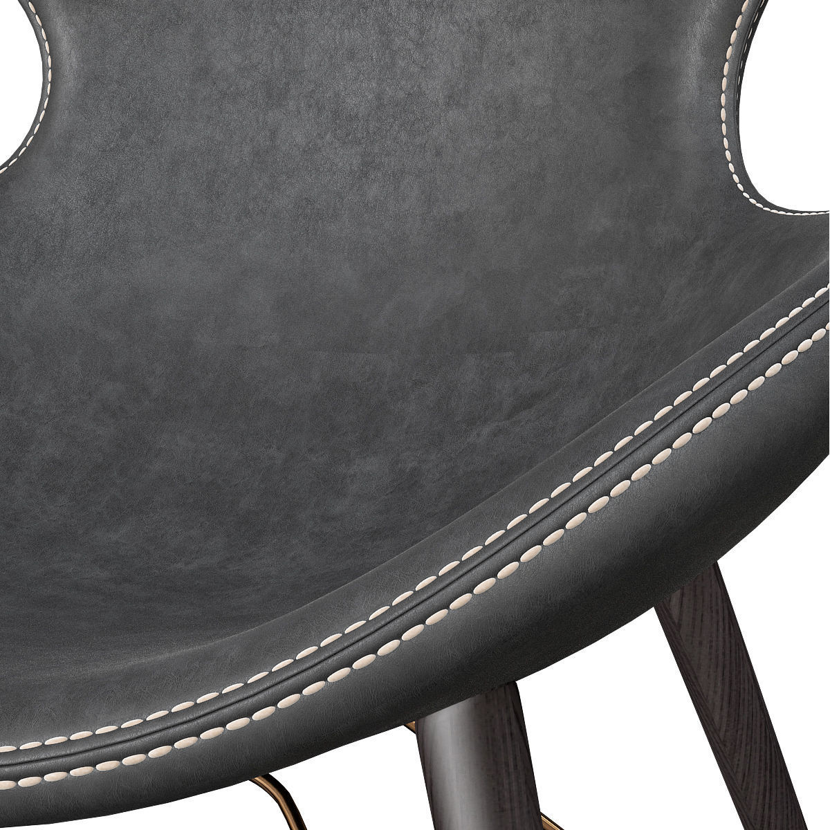 Nordic Leisure chair 3d model Low-poly 3D model_1