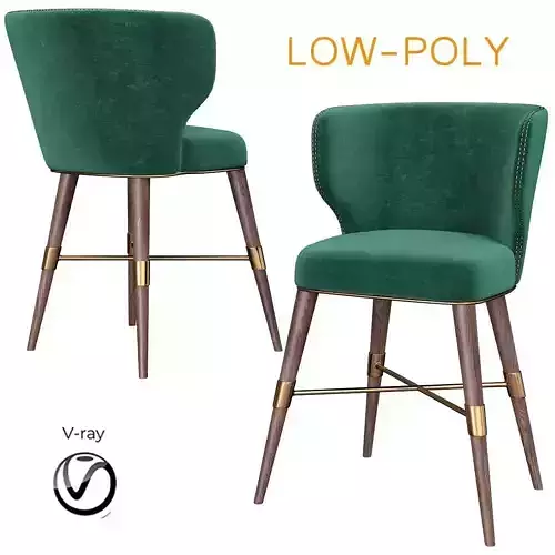 LOUIS DINING CHAIR Ottiu Beyond Upholstery 3d model