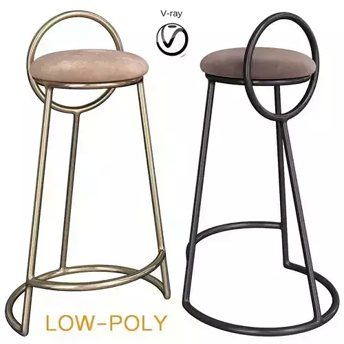 Flamingo Barstool 3d model