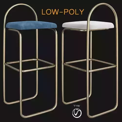 Counter Stools - Trit House 3d model