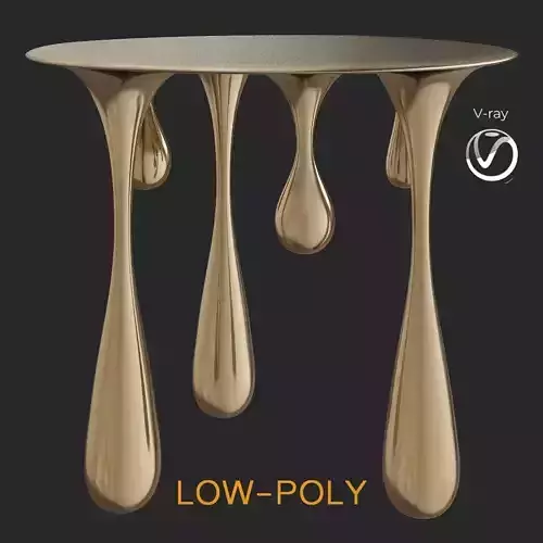 Liquid coffee table 3d model