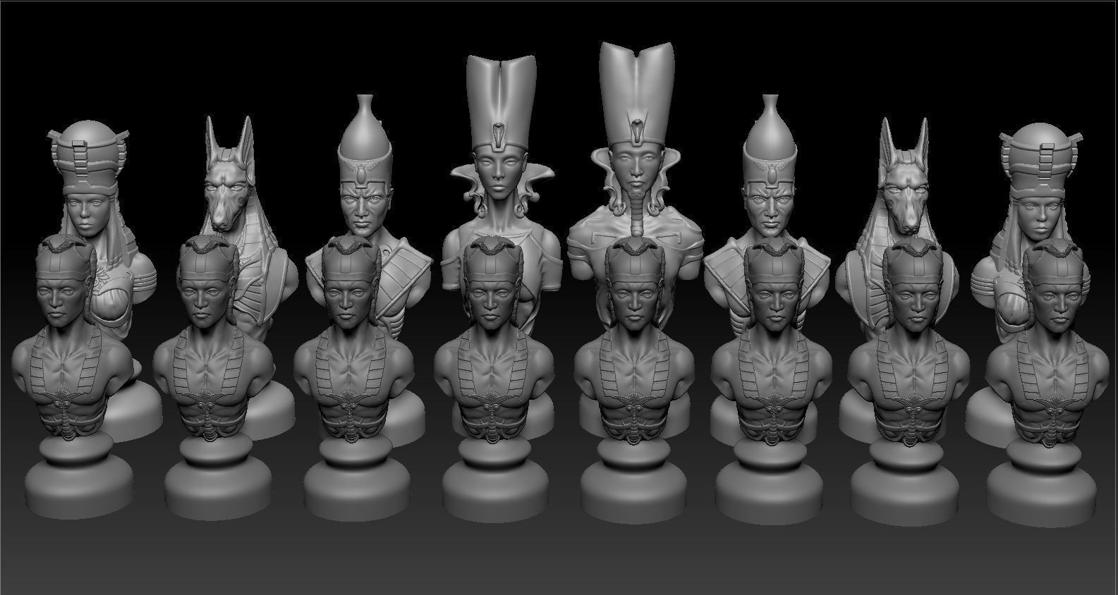 Rook of Egypt - One Figure 3D print model_3