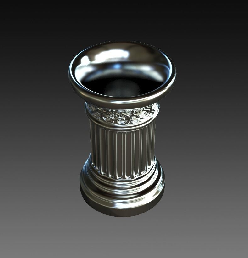 Roman Column Style Mug 3D print model_1