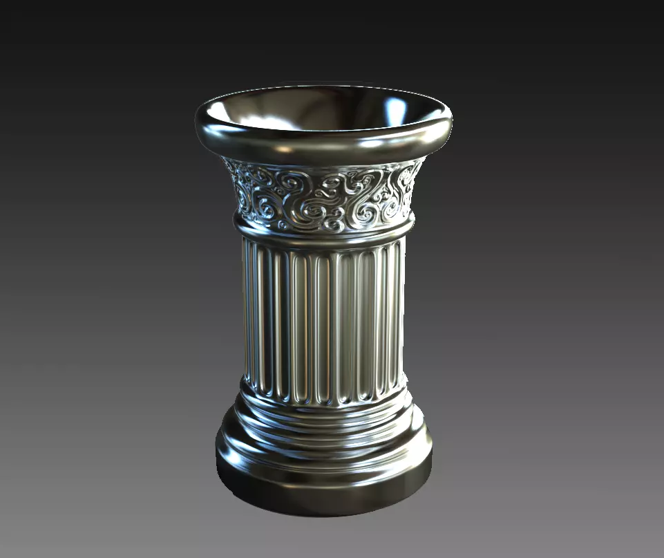 Roman Column Style Mug 3D print model_0