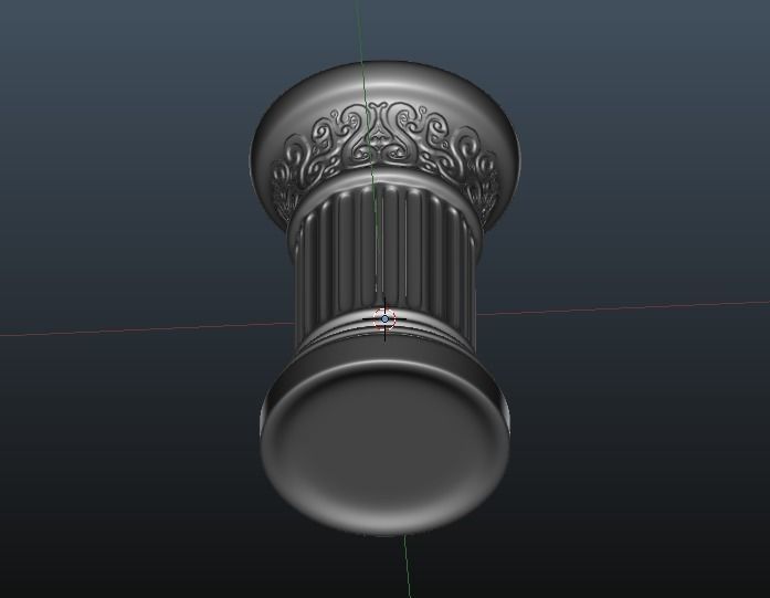 Roman Column Style Mug 3D print model_5